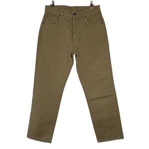 NEW 6397 Shorty High Rise Jeans SIZE 30 x 28 Washed Sage Baggy Button Fly Crop